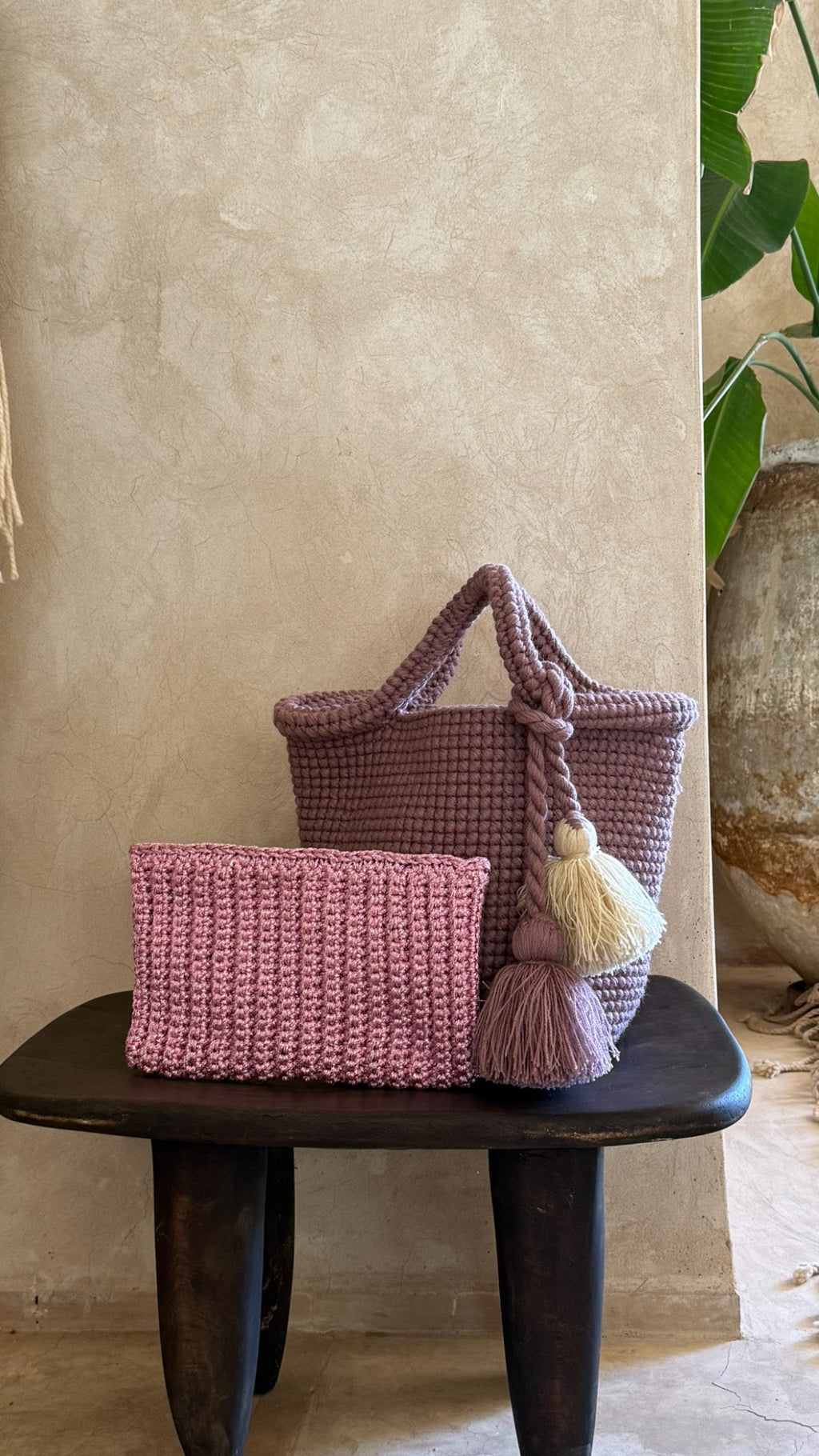 Cabas Solen Nude Édition Laine Morël Paris